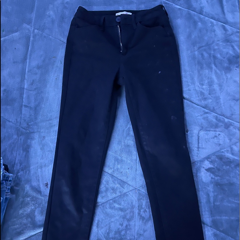 Black high rise jeans